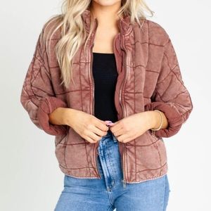 Free People Dolman Quilted Jacket